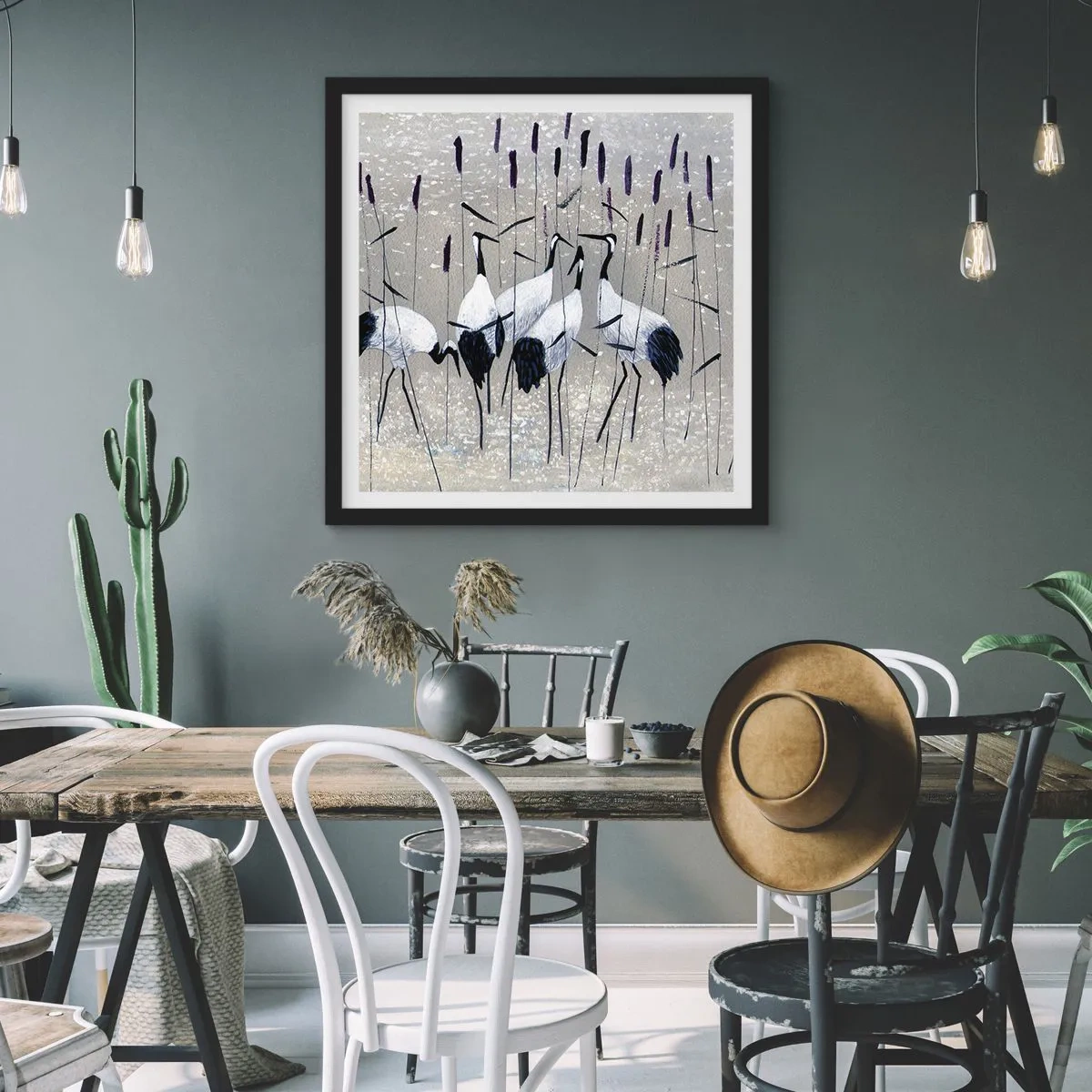 Plakát v černém rámu - Mezi svými - 40x40 cm