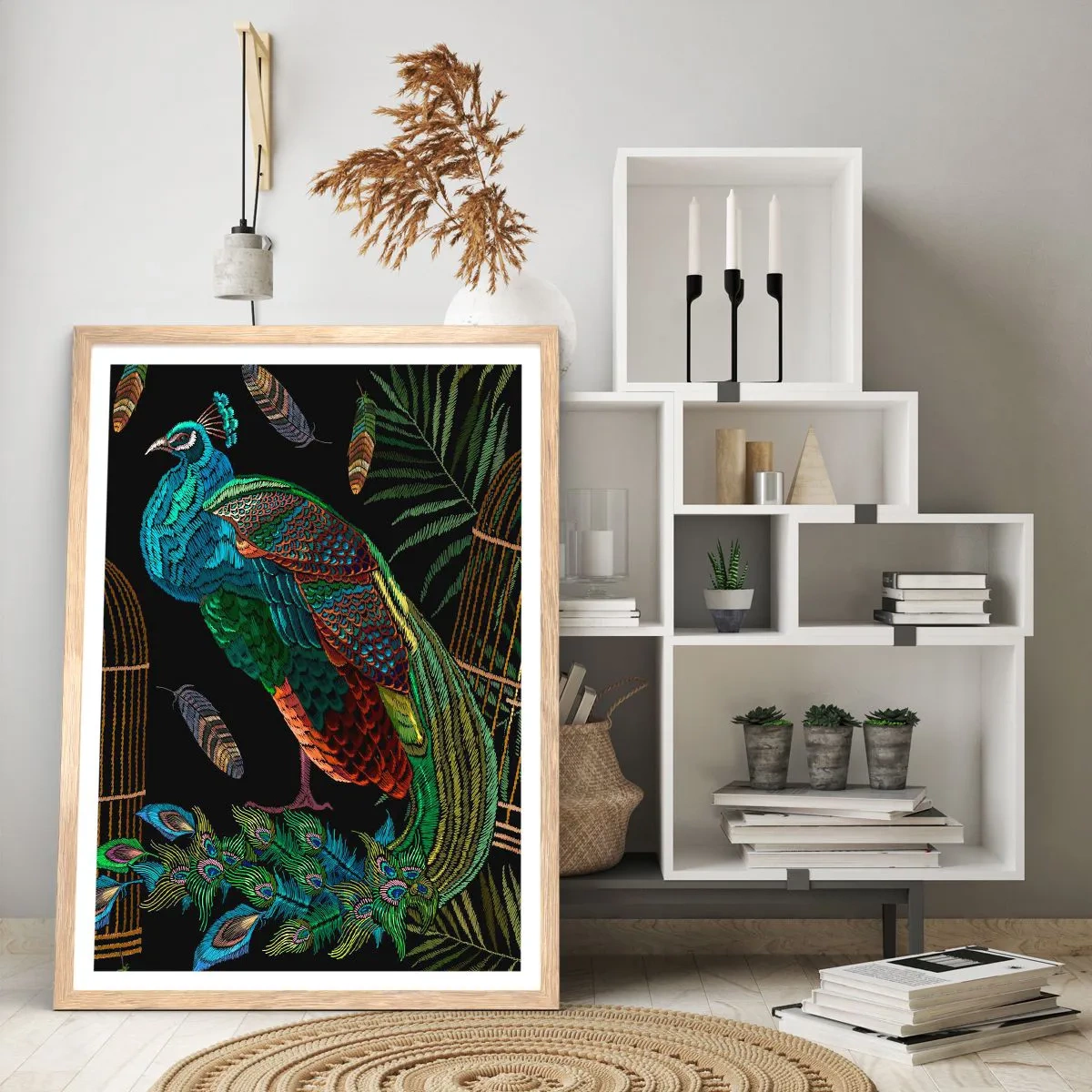 Plakát v rámu světlý dub - V královském rouchu - 70x100 cm