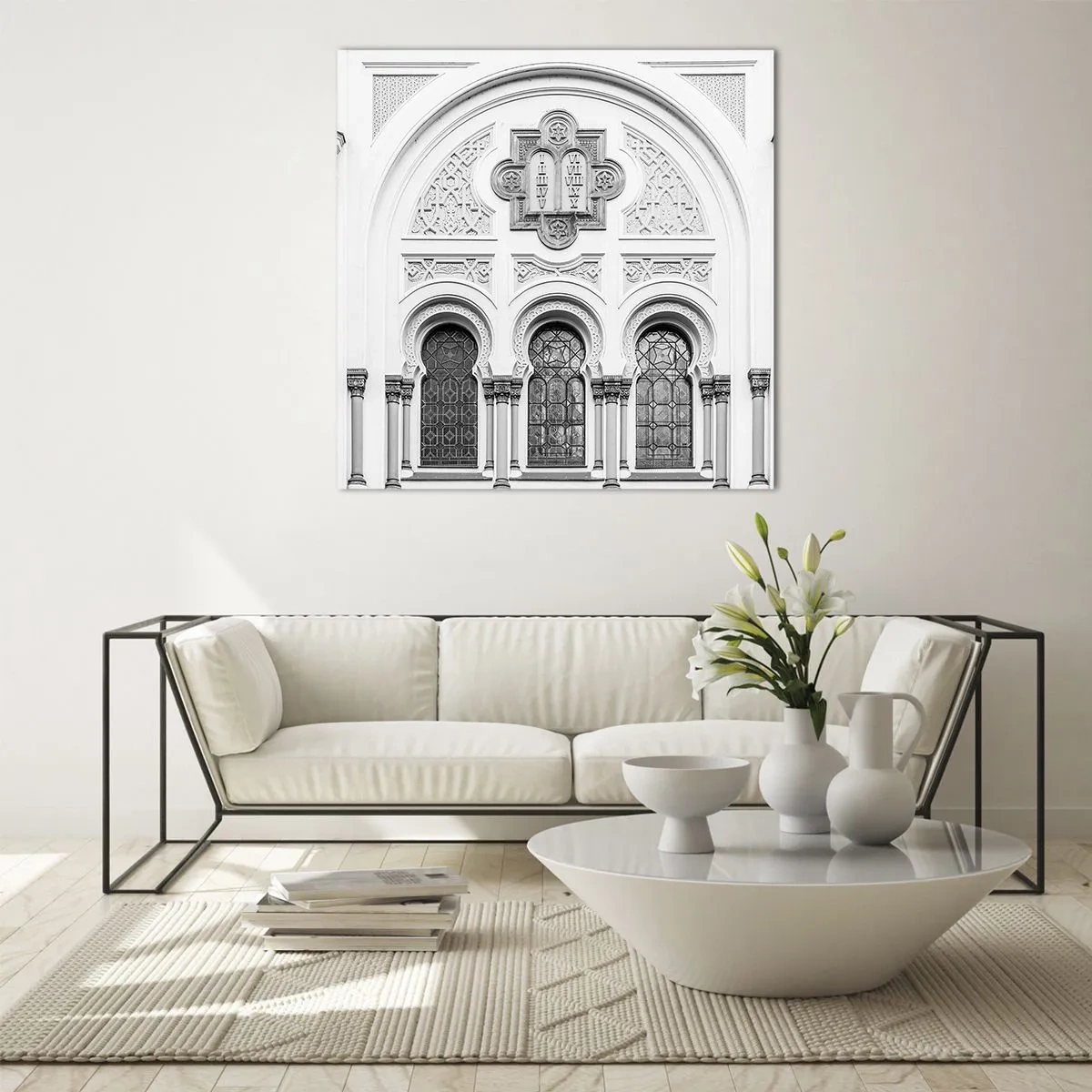 Obraz na skle - Na pomezí kultur - 50x50 cm