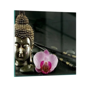 Obraz na skle - Soulad moudrosti a krásy - 40x40 cm