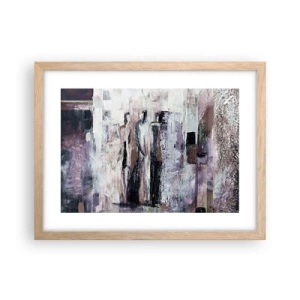 Plakát v rámu světlý dub - Tajemná trojice - 40x30 cm