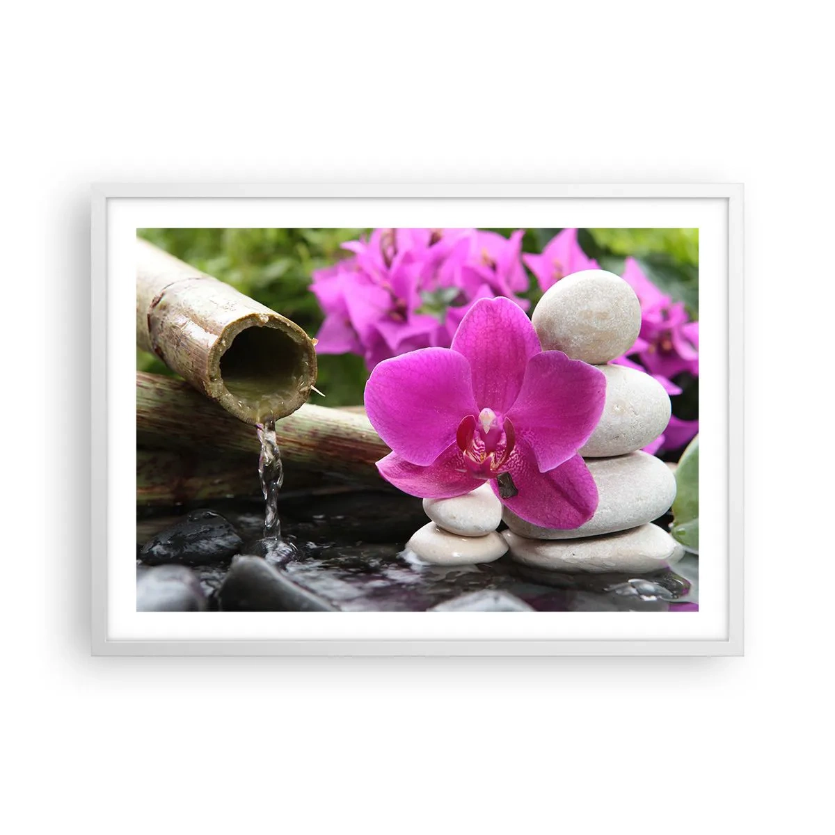 Plakát v bílém rámu - Už odpočíváš - 70x50 cm