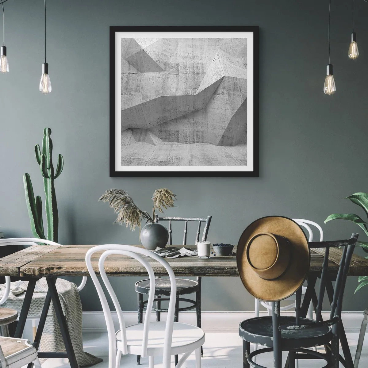 Plakát v černém rámu - Skutečná výzva - 40x40 cm