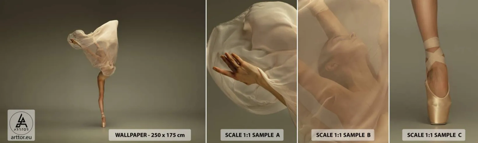 Vzor Fototapety Samolepicí Deluxe Sticker - Hned poletí - Balerína, Tanec, Balet - 100x30 cm