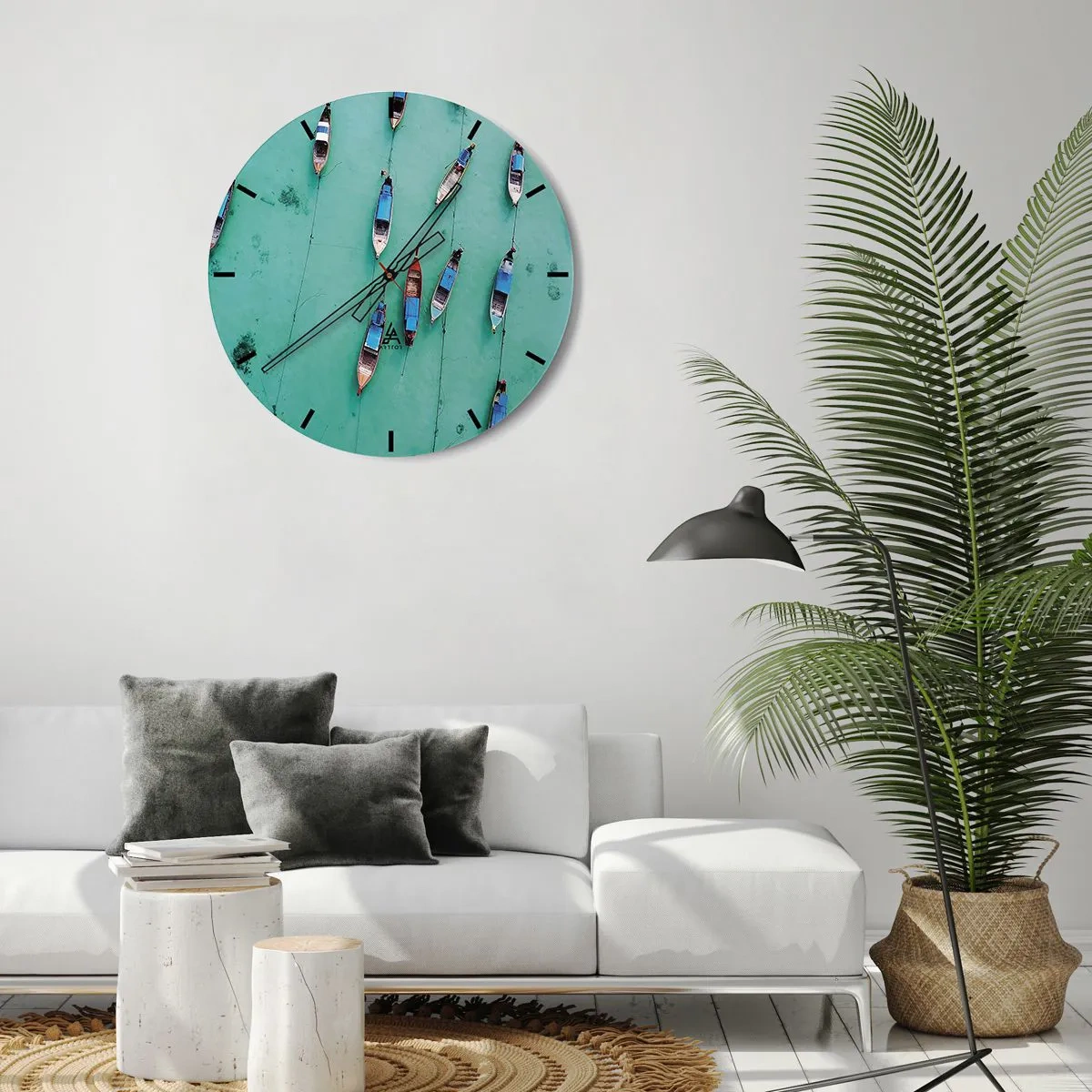 Nástěnné hodiny - V radostném očekávání - 40x40 cm