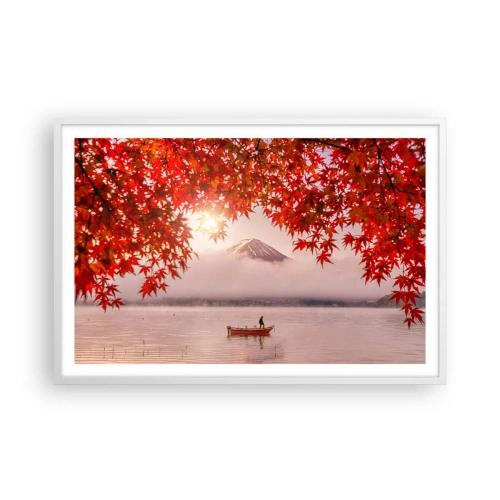 Plakát v bílém rámu - V japonském stylu - 91x61 cm