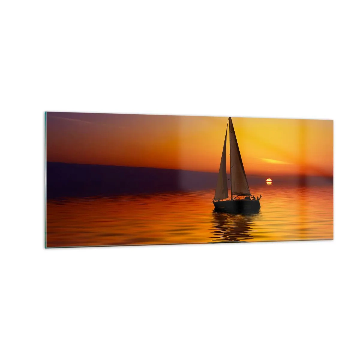 Obraz na skle - Jak je tu za soumraku ticho… - 100x40 cm