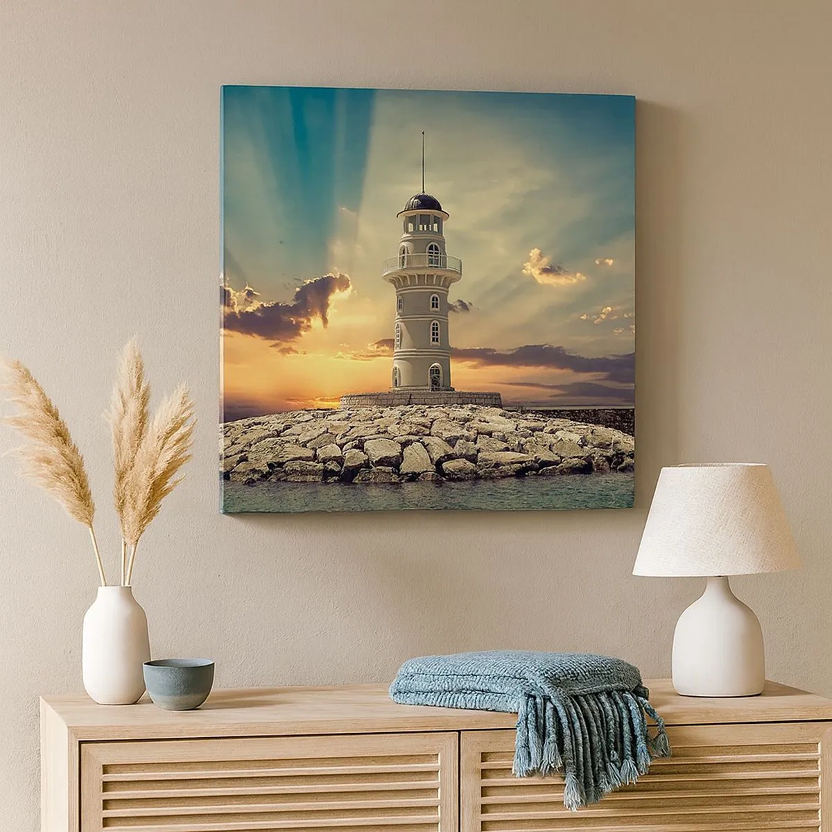 Obraz na plátně - Světlo - Dobro - Krása - 30x30 cm