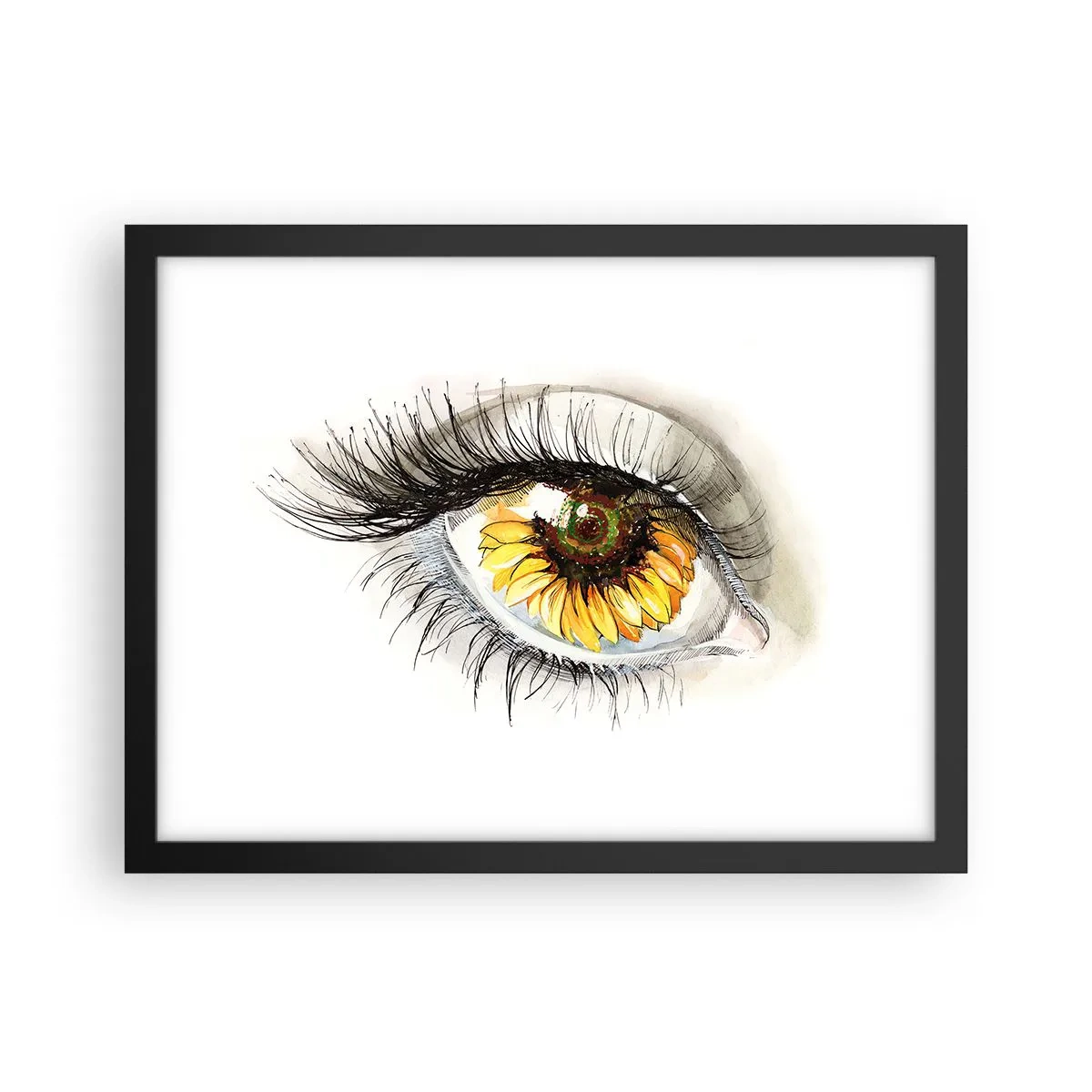 Plakát v černém rámu - Pohled žhavý jako léto - 40x30 cm