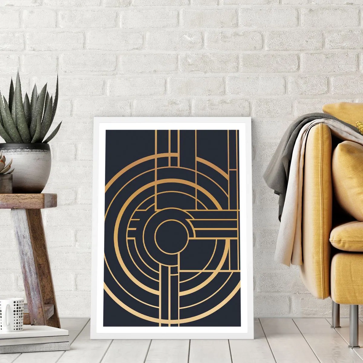 Plakát v bílém rámu - Obraty události - 70x100 cm