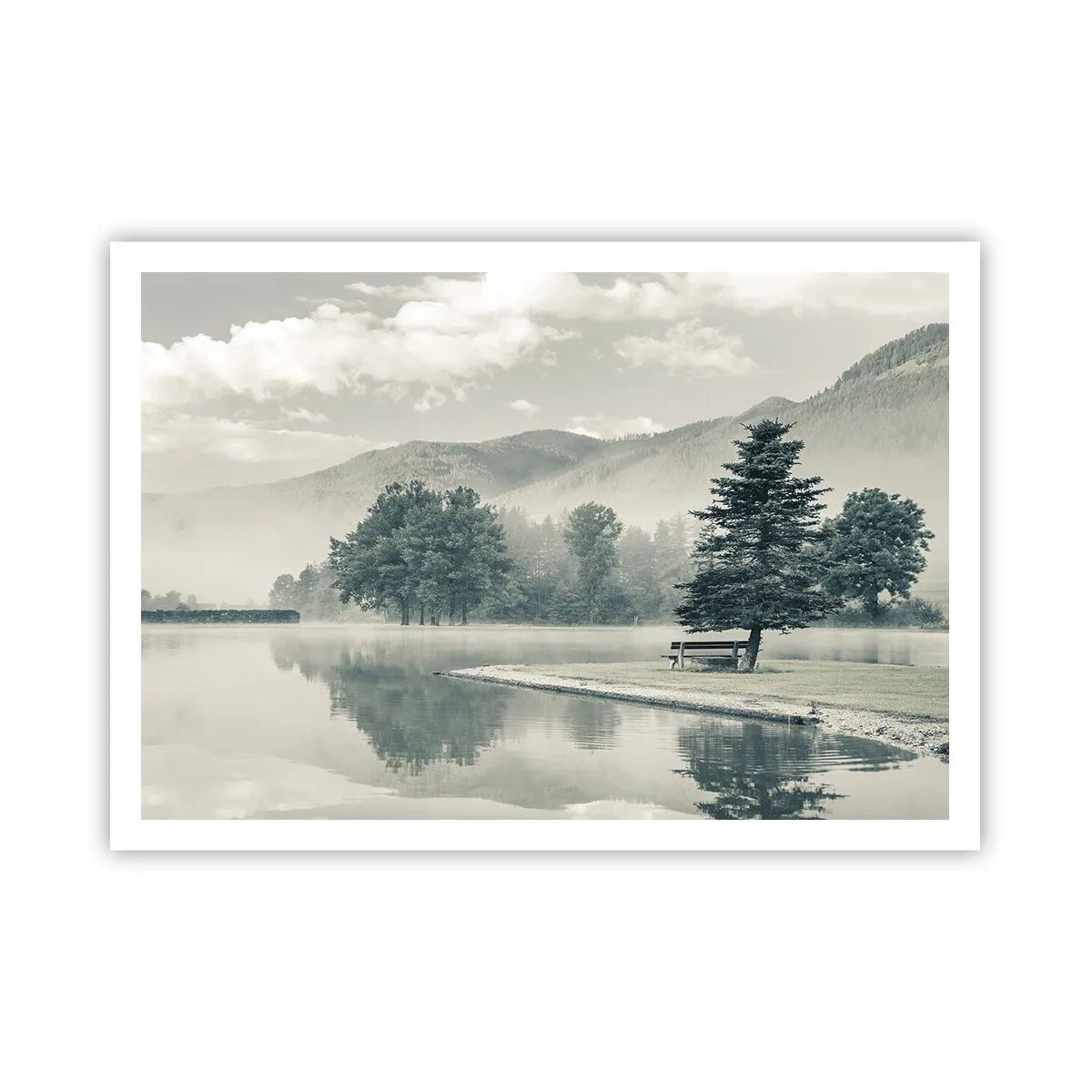 Plakát - Jezero ještě spí - 100x70 cm