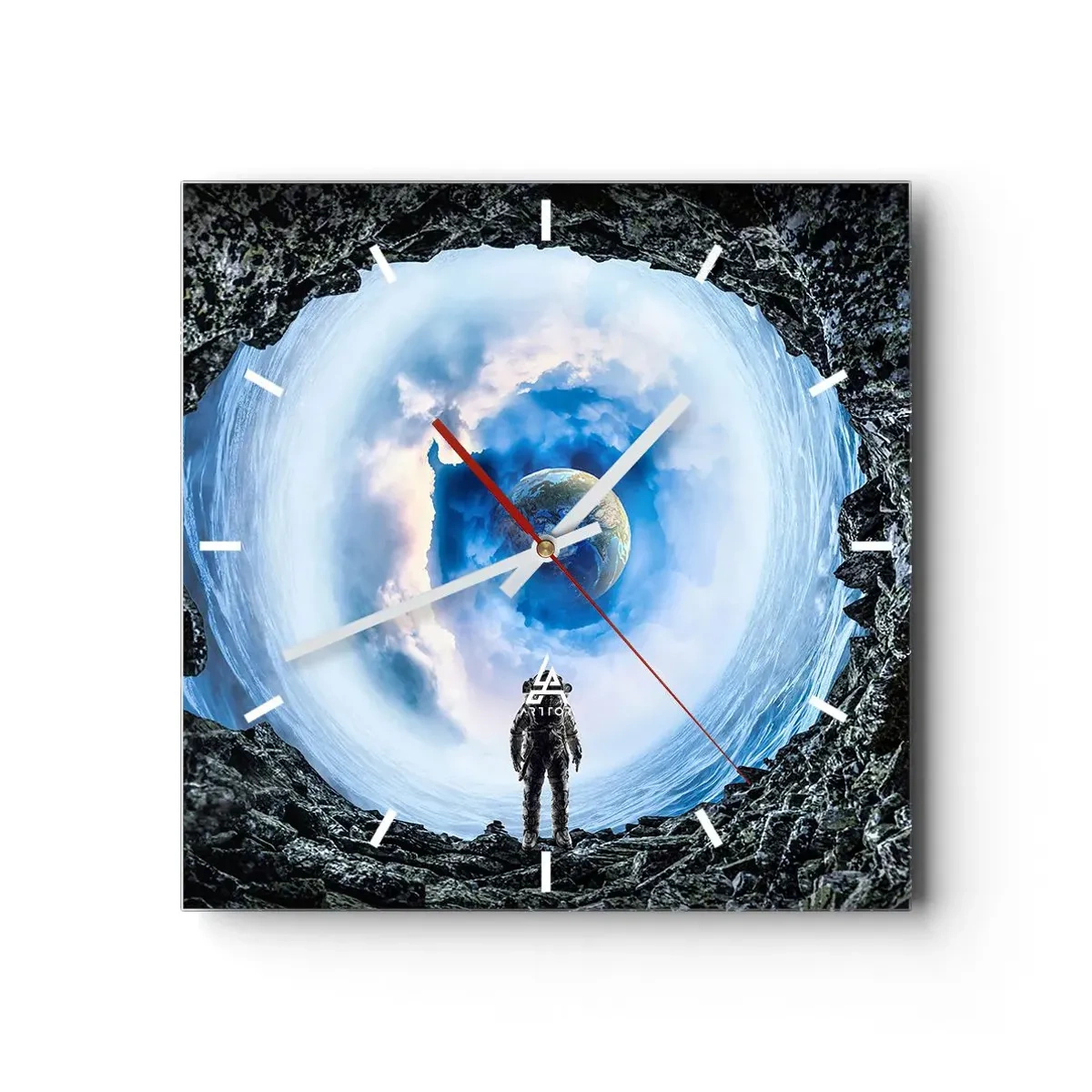 Nástěnné hodiny - Už blízko domova - 30x30 cm