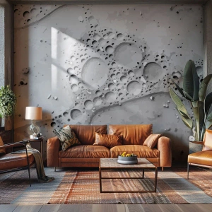 Fototapeta Premium Canvas - Stopa po zpěněném - Složení, Kus, Grafika - 250x175 cm