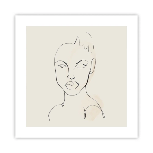 Plakát - Obrys smyslnosti - 40x40 cm