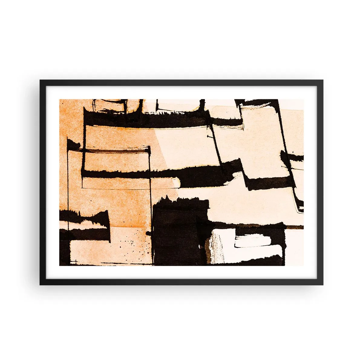 Plakát v černém rámu - Avšak pořádek - 70x50 cm