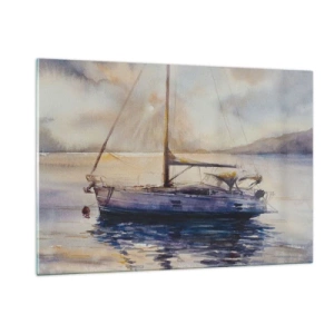 Obraz na skle - Večer v zátoce - 120x80 cm