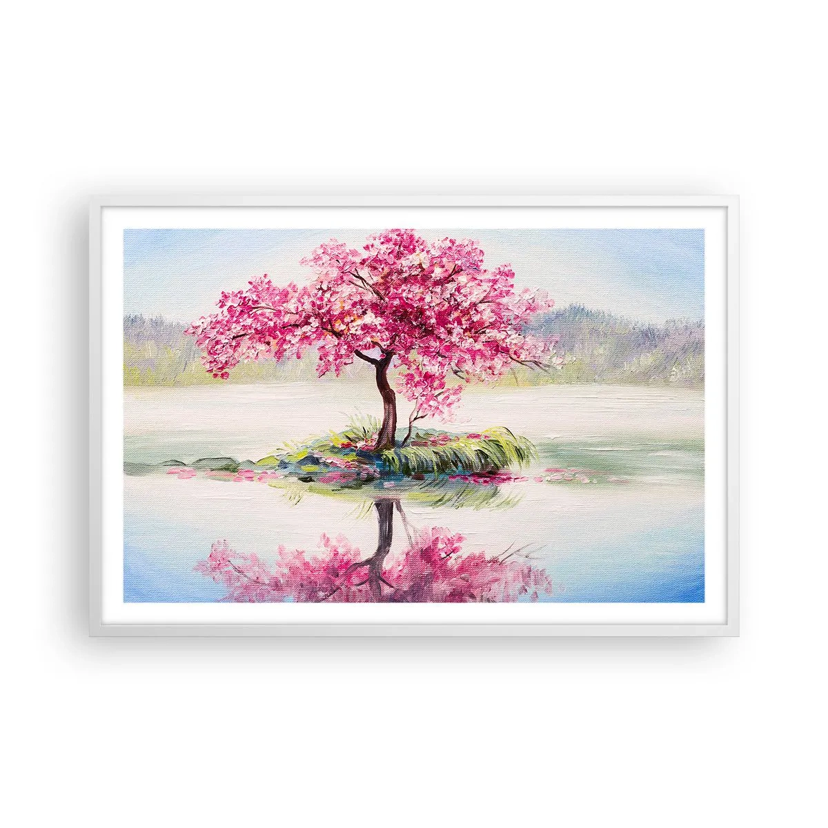 Plakát v bílém rámu - Svátek jara - 91x61 cm