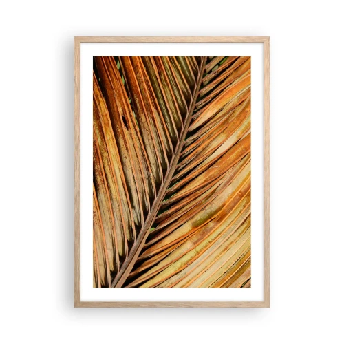 Plakát v rámu světlý dub - Kokosové zlato - 50x70 cm