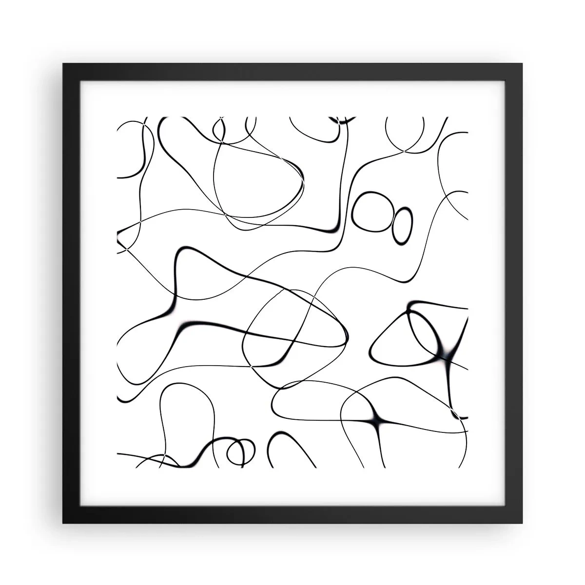 Plakát v černém rámu - Cesty života, zákruty osudu - 40x40 cm