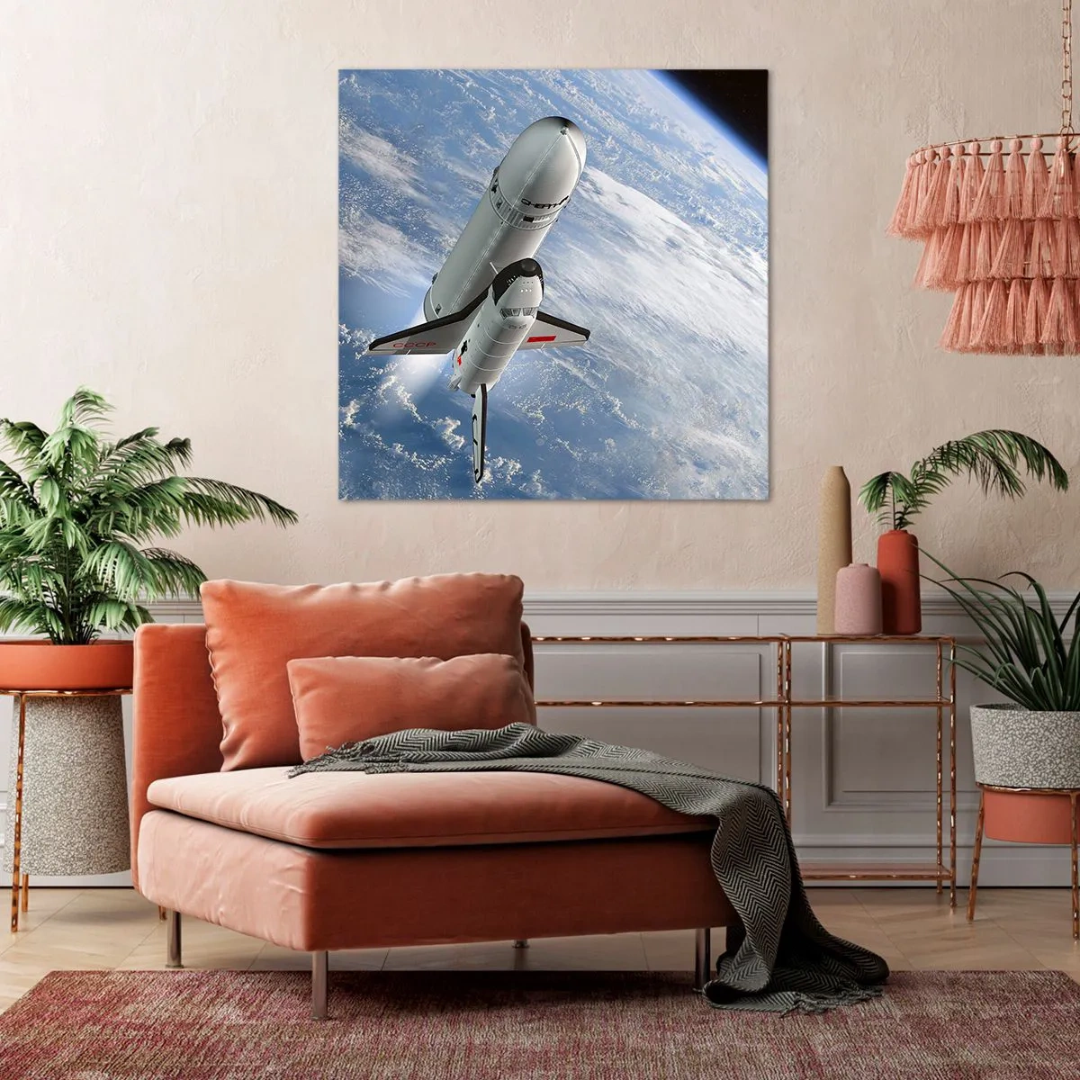 Obraz na plátně - Vesmírné nanebevstoupení - 40x40 cm