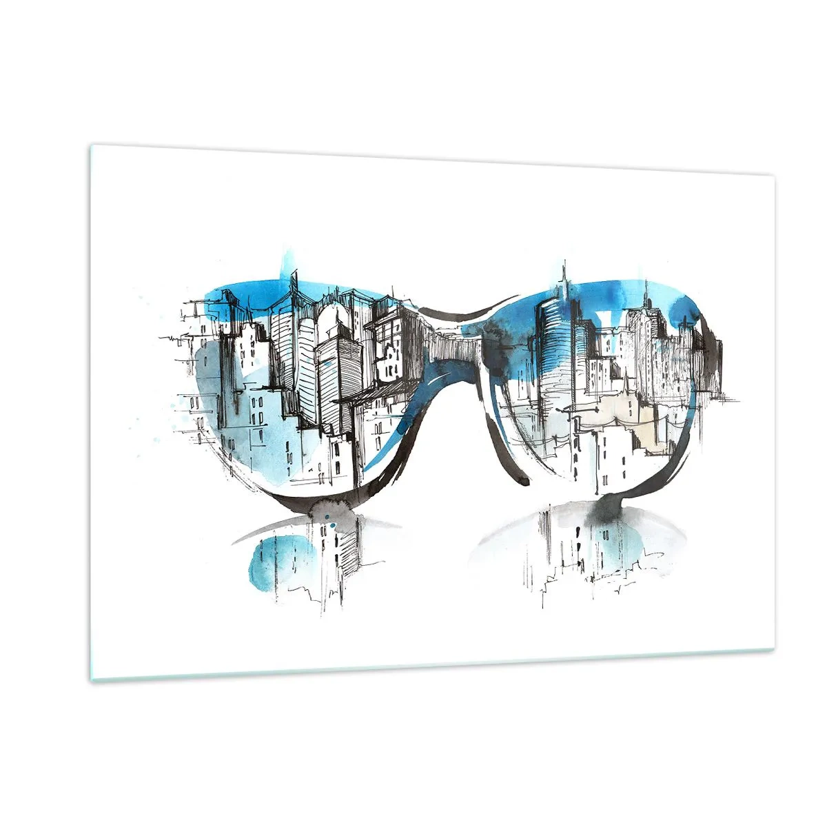 Obraz na skle - Velkoměstská elegance - 120x80 cm