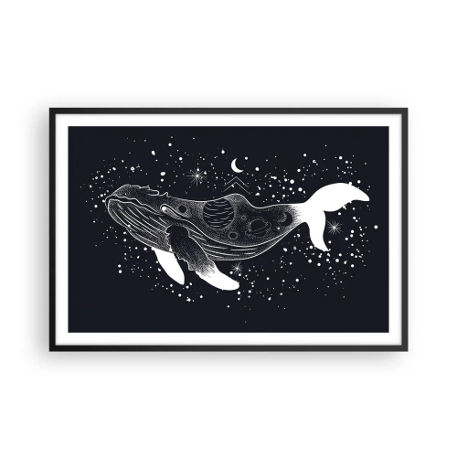 Plakát v černém rámu - V oceánu vesmíru - 91x61 cm