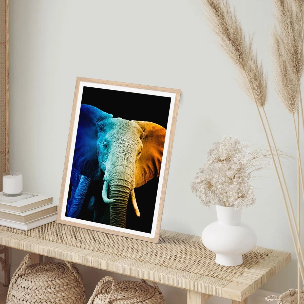 Plakát v rámu světlý dub - Výstřední muž, ale ne podivín - 40x50 cm