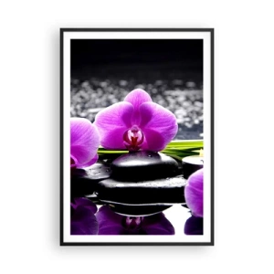 Plakát v černém rámu - Utonout v tichu a klidu - 70x100 cm