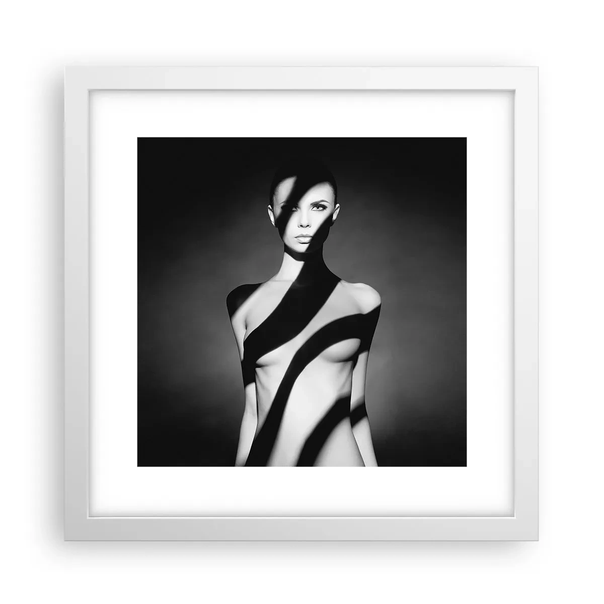 Plakát v bílém rámu - V záři i ve stínu - 30x30 cm