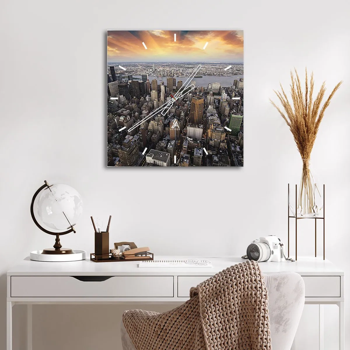 Nástěnné hodiny - Bušící srdce naší doby - 30x30 cm