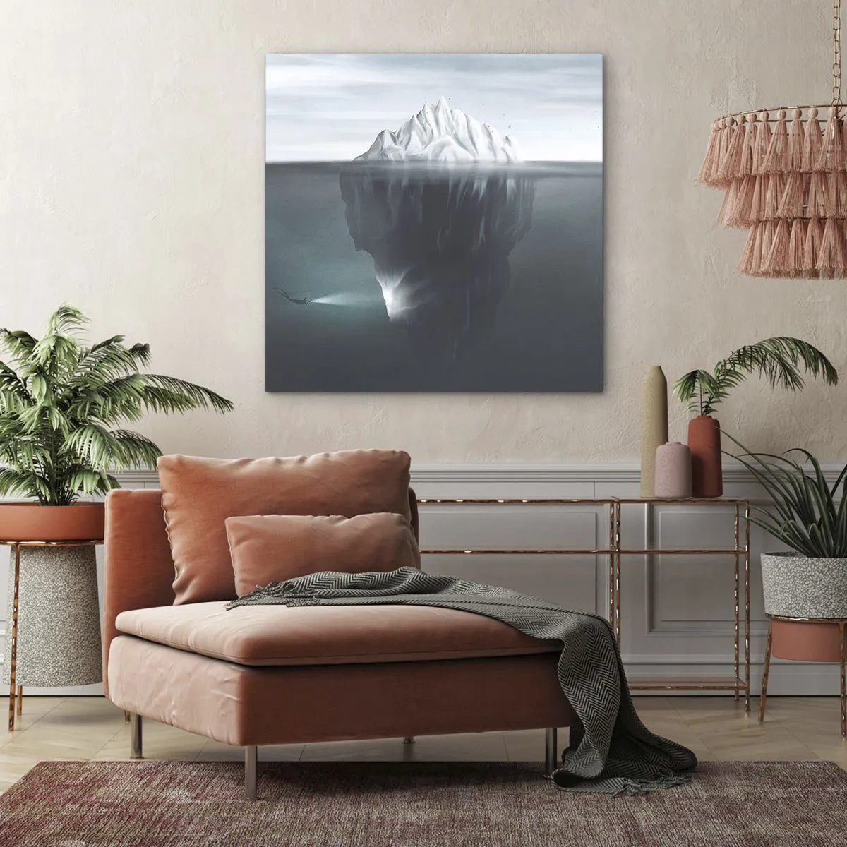 Obraz na plátně - Podvodní tajemství - 40x40 cm