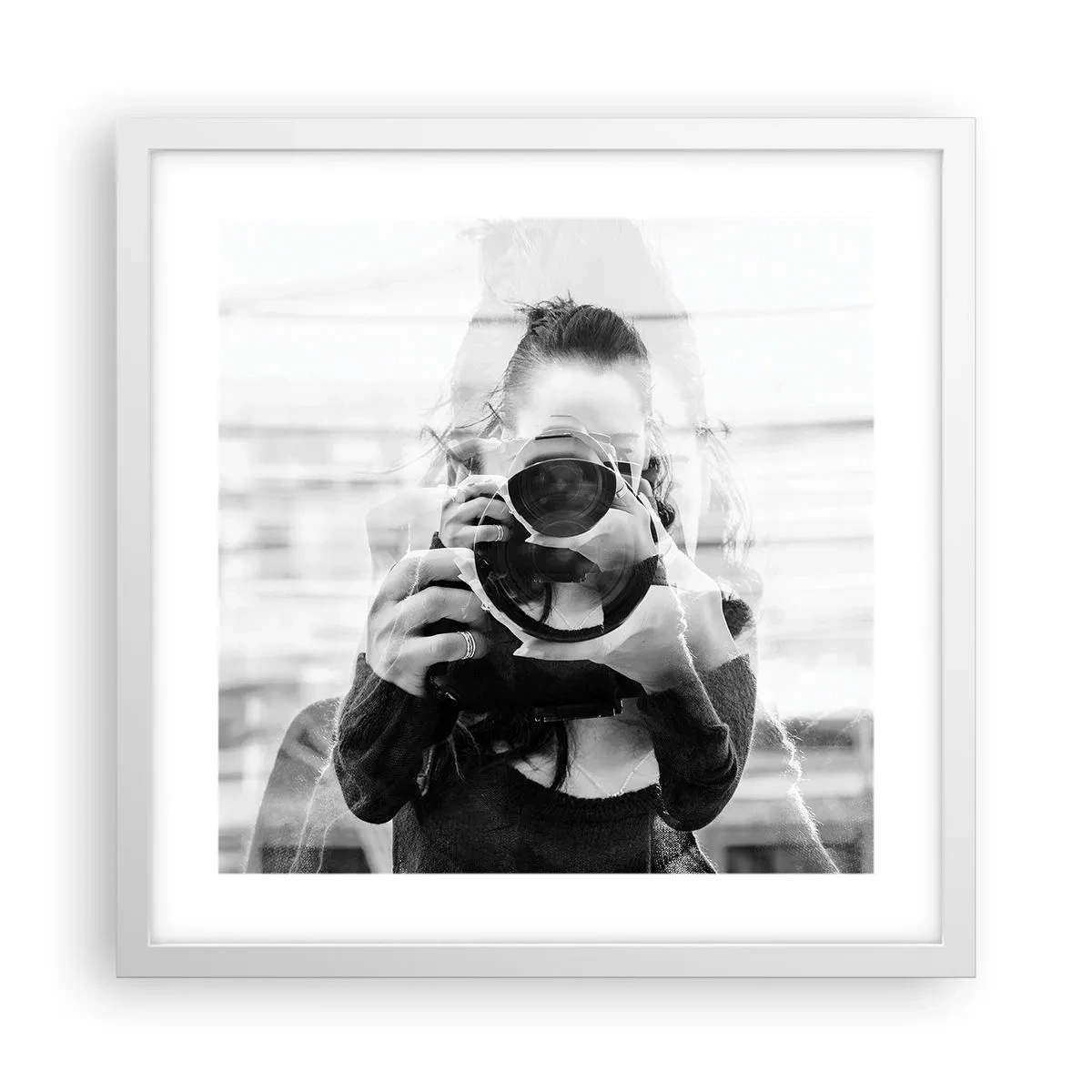 Plakát v bílém rámu - Tvůrce a materiál - 40x40 cm