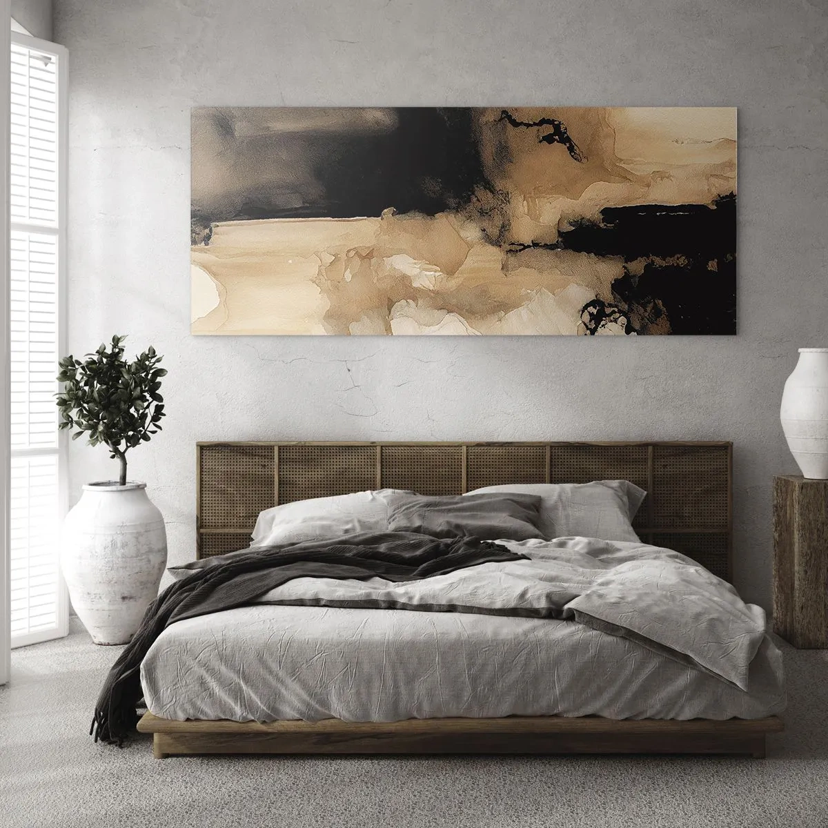 Obraz na skle - Poutavá abstrakce - 120x50 cm