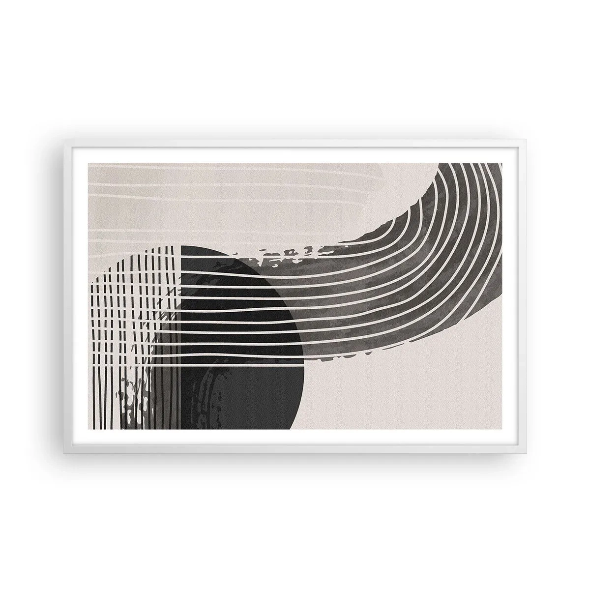 Plakát v bílém rámu - Tam a zpět - 91x61 cm