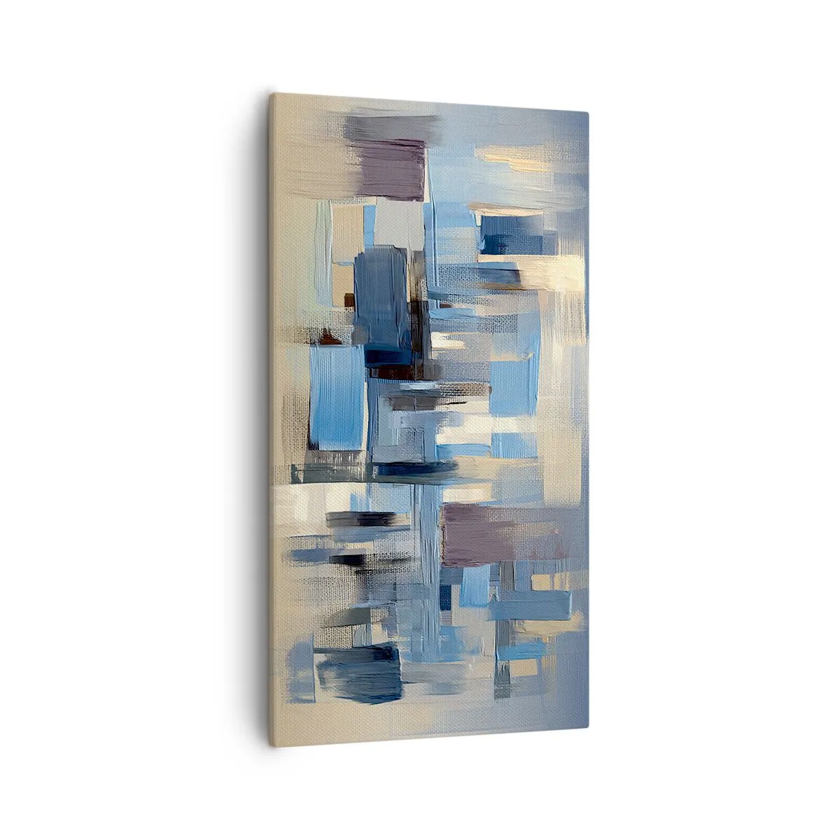 Obraz na plátně - Modrá konstrukce - 55x100 cm
