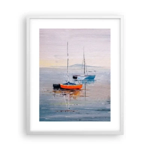 Plakát v bílém rámu - Zasloužený odpočinek - 40x50 cm