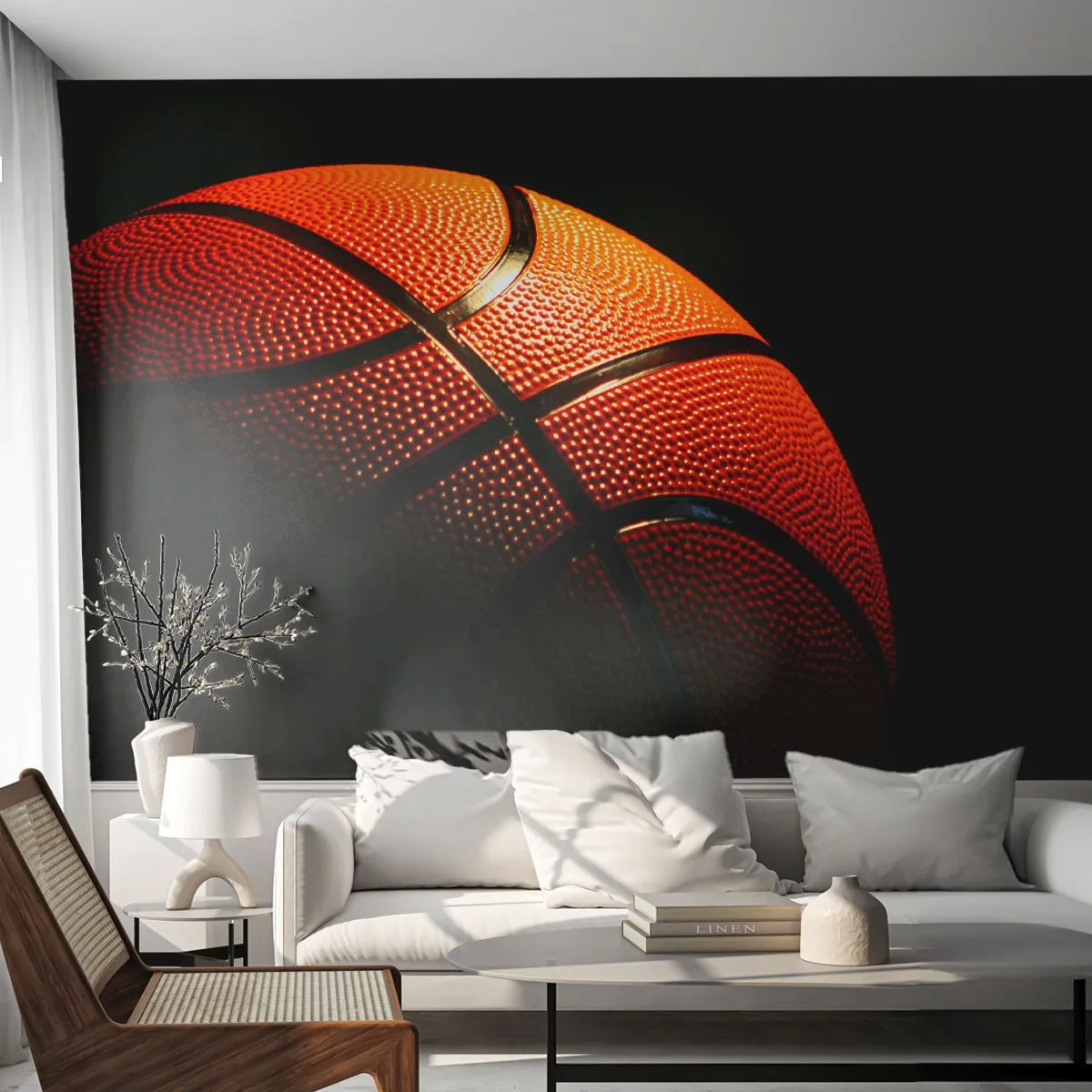 Fototapeta Samolepicí Deluxe Sticker - Krásná jako planeta - Sport, Basketball, Basketball - 400x280 cm