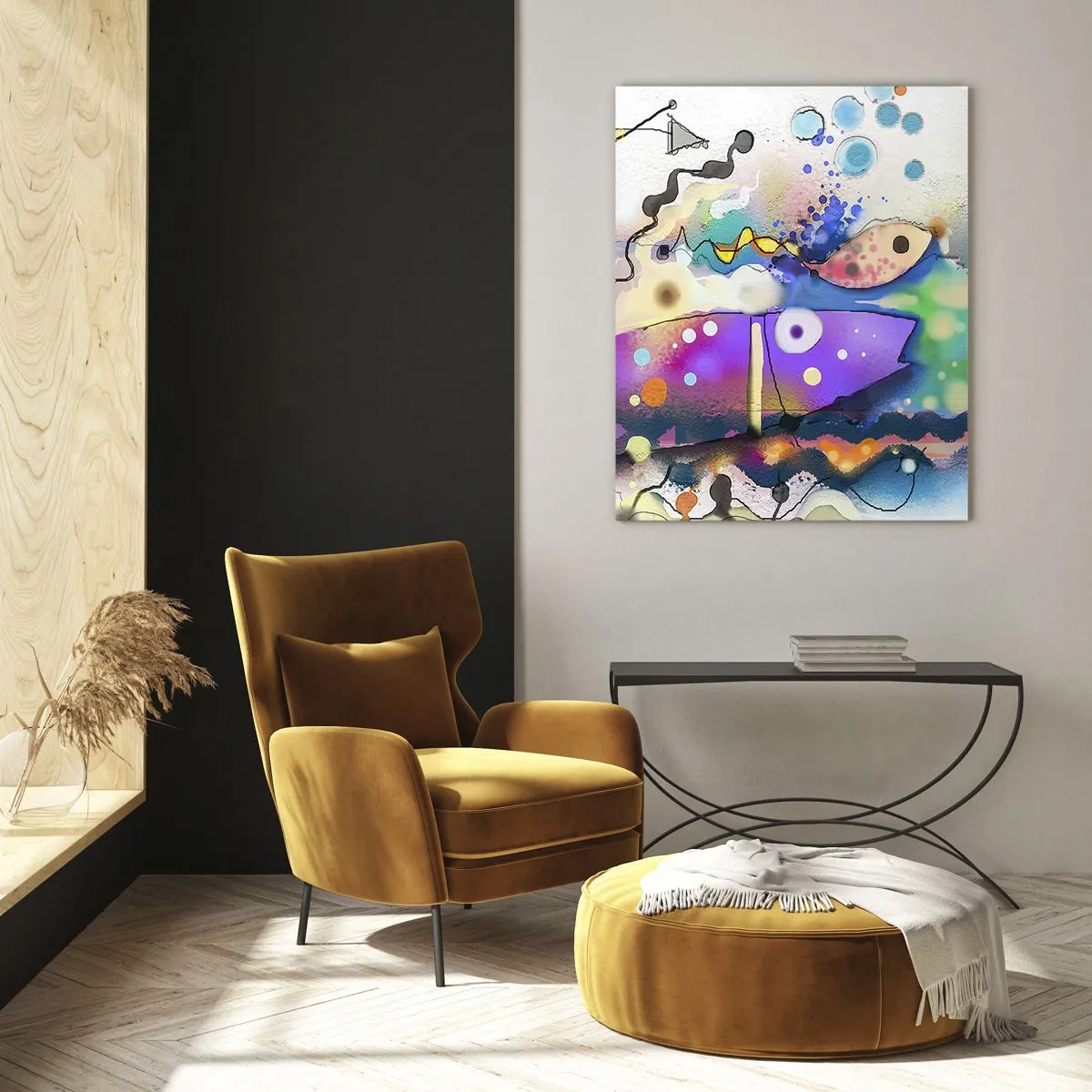 Obraz na skle - Chybí slova! - 50x70 cm