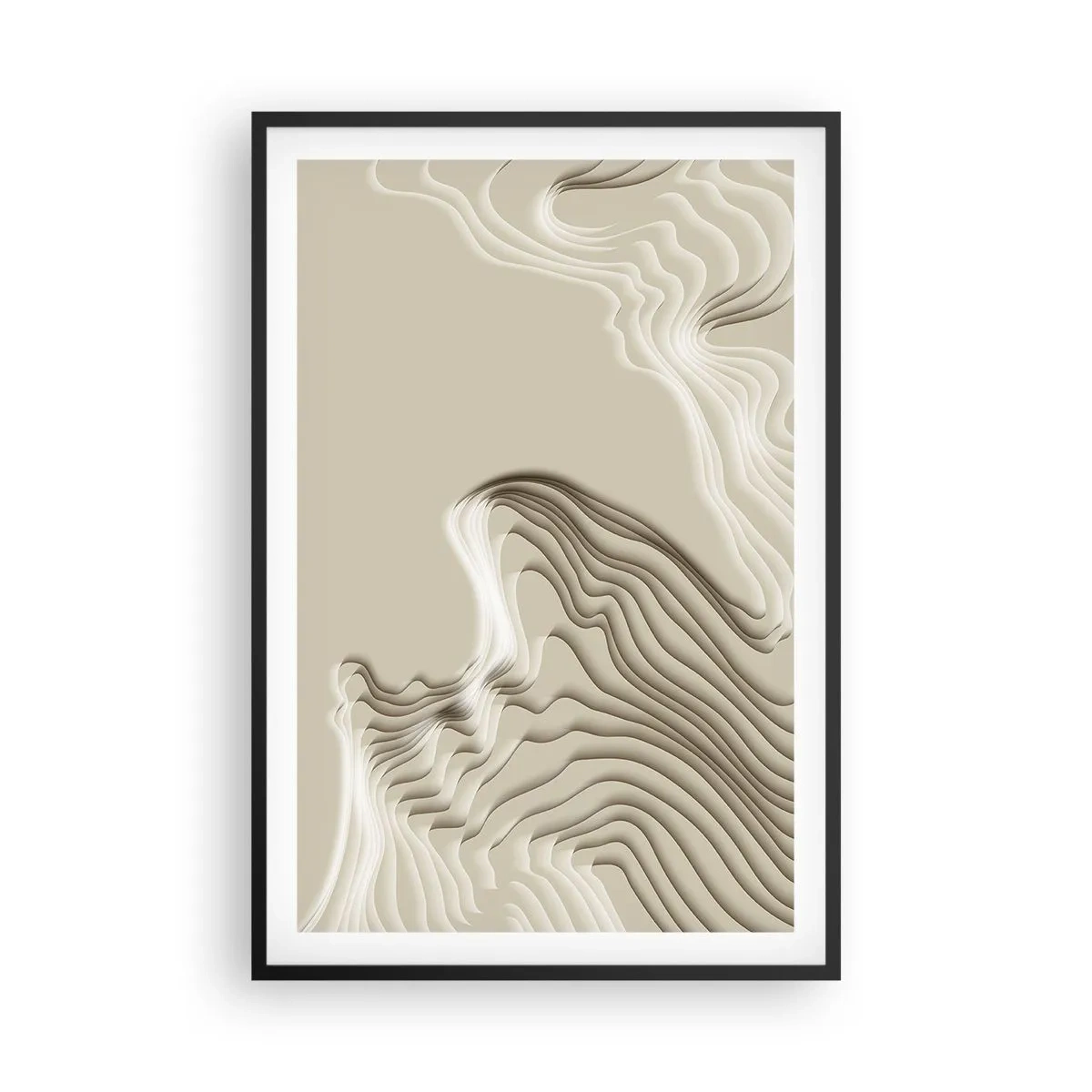 Plakát v černém rámu - Topografie umění - 61x91 cm