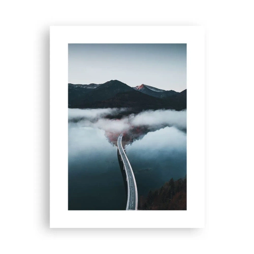 Plakát - U vody hladké jako zrcadlo - 30x40 cm