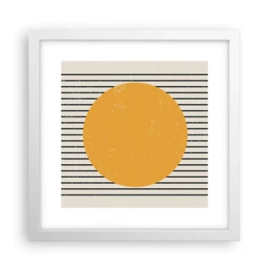 Plakát v bílém rámu - Síla jednoduchosti - 30x30 cm