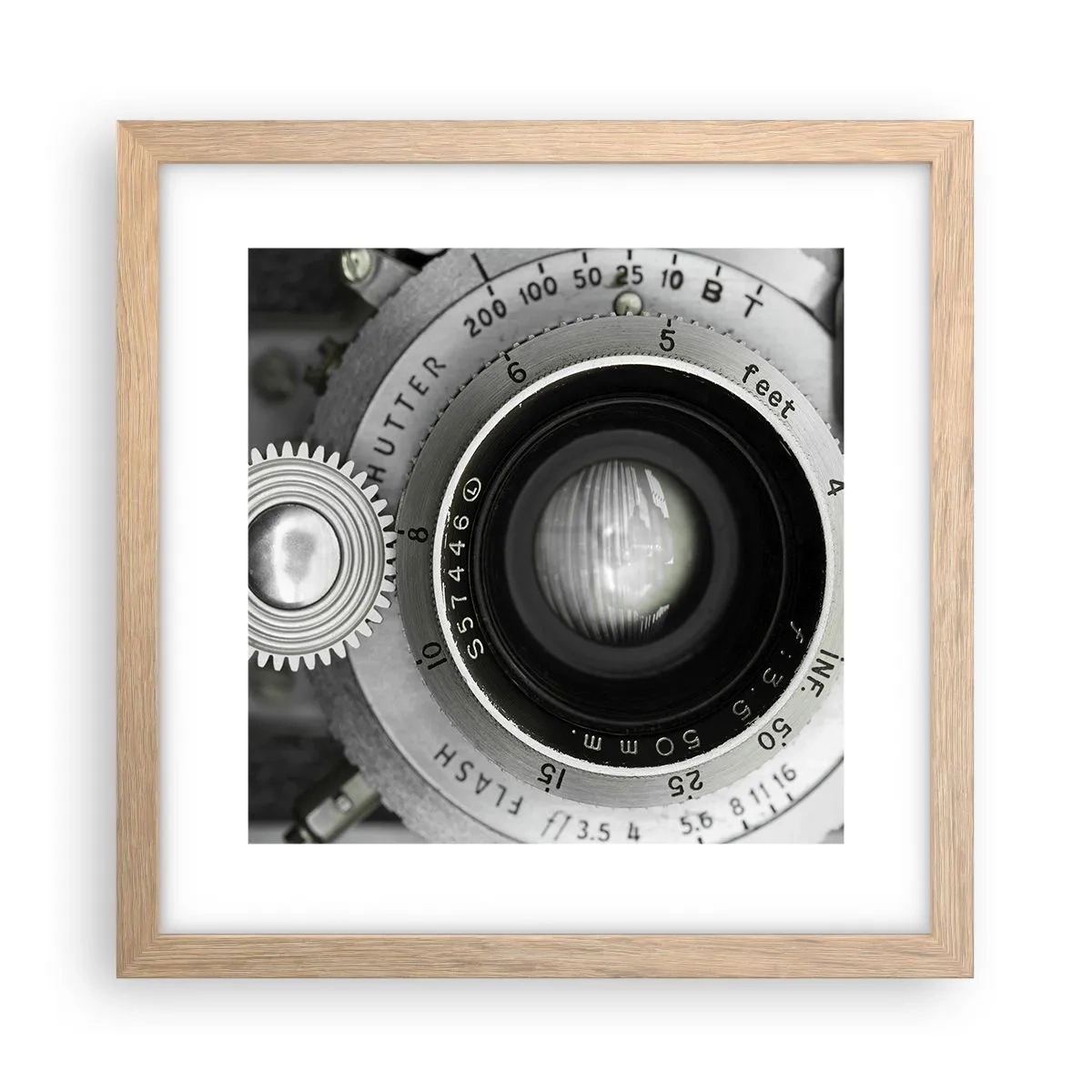 Plakát v rámu světlý dub - Příběh o Hollywoodu - 30x30 cm