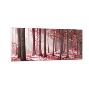 Obraz na skle - Červená je stejně krásná - 100x40 cm