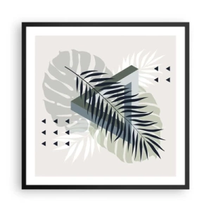 Plakát v černém rámu - Příroda a geometrie – dva řády? - 60x60 cm