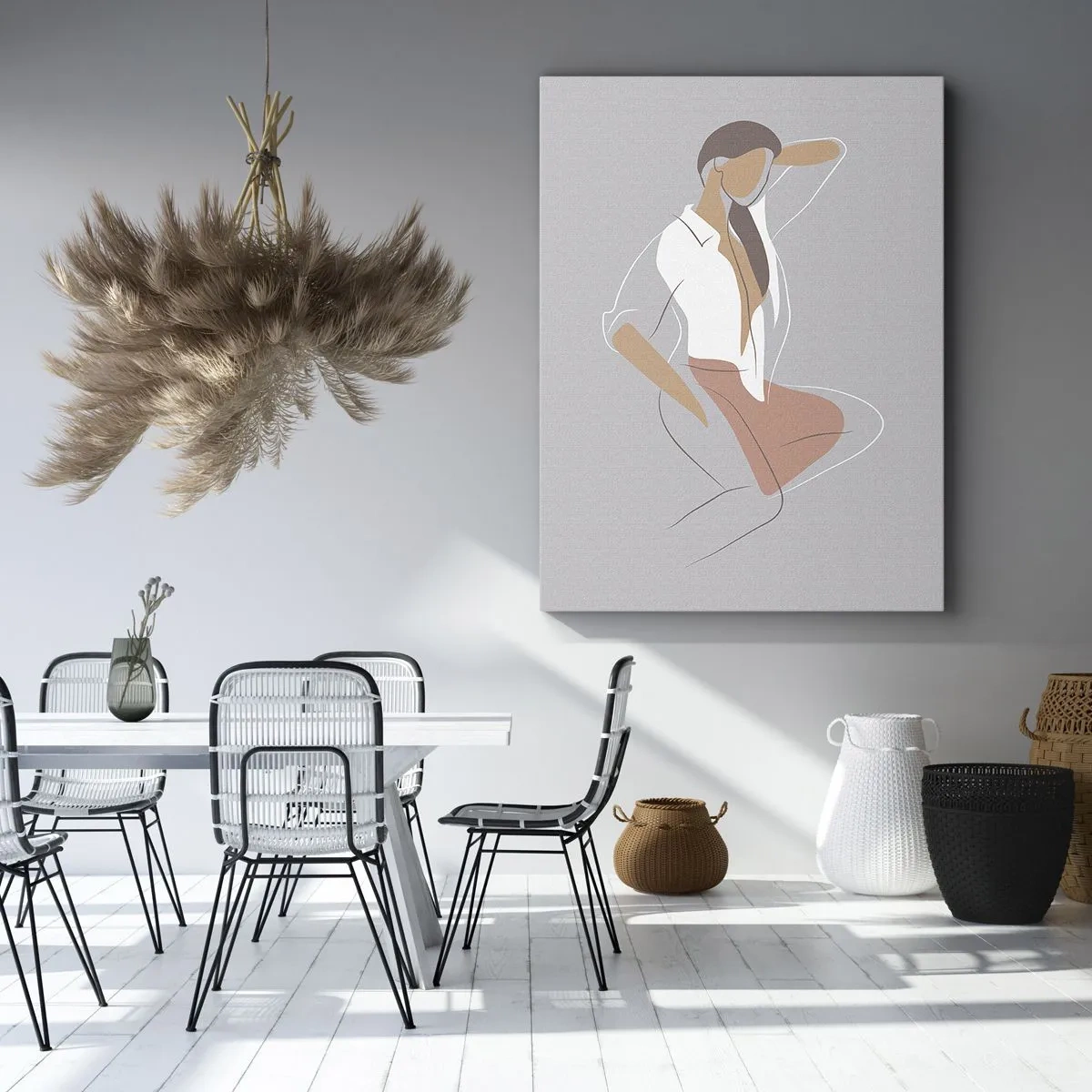 Obraz na plátně - Obrys půvabu - 50x70 cm