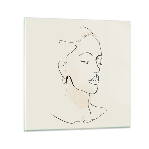 Obraz na skle - Výrazným tahem - 40x40 cm