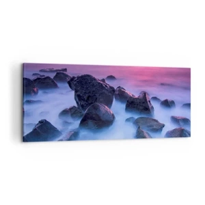 Obraz na plátně - Narozeniny v lesku a v mlze - 100x40 cm