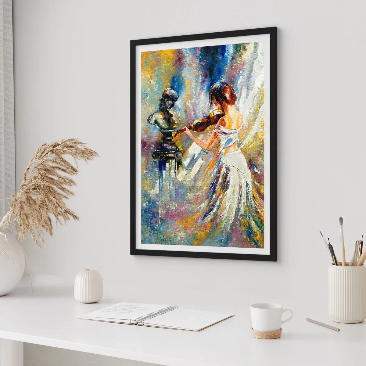 Plakát v černém rámu - Oživení citem - 50x70 cm