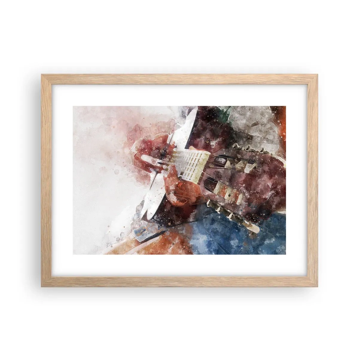 Plakát v rámu světlý dub - Co si o tom myslíš? - 40x30 cm