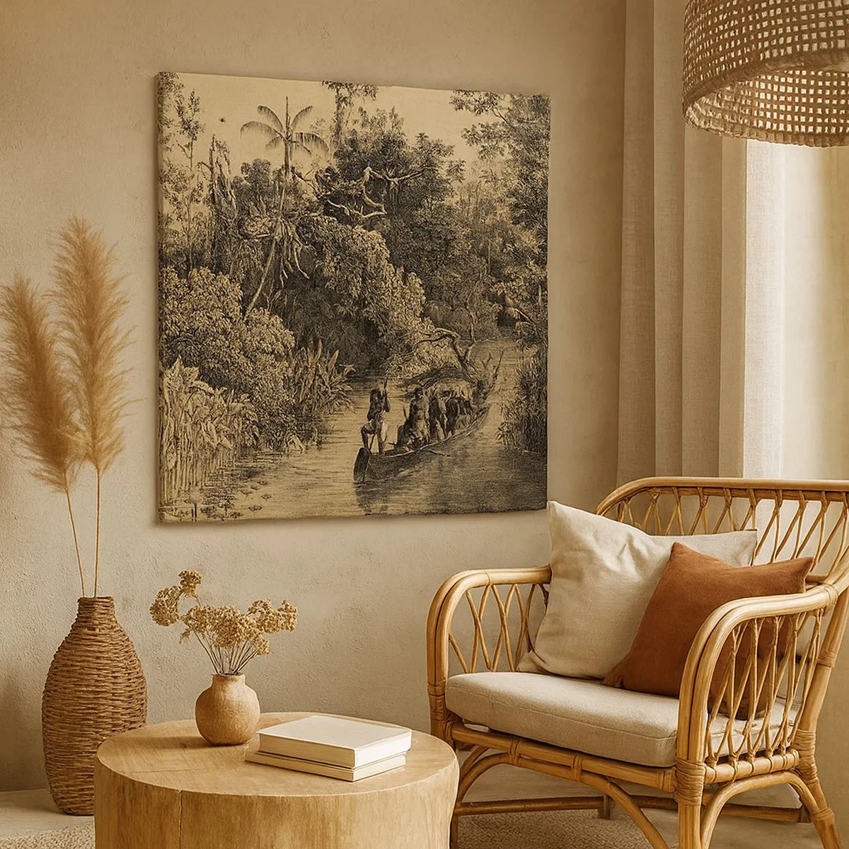 Obraz na plátně - Výlet ke zdroji - 30x30 cm